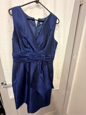 JS Boutique Navy Sleeveless V-Neck Cocktail Dress